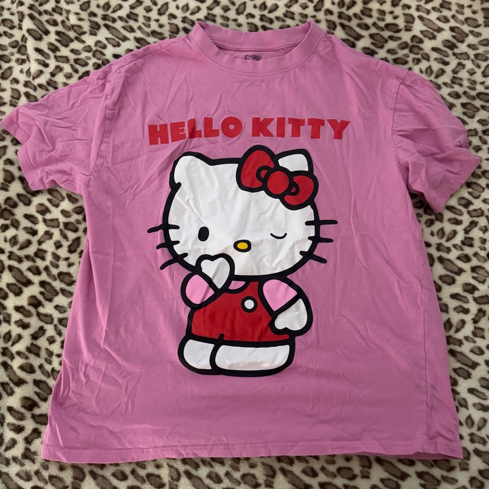 Hello Kitty Pink and Red Short Sleeve Tee